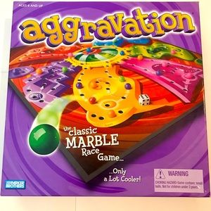 2002 Aggravation Classic Marble Race Board Game